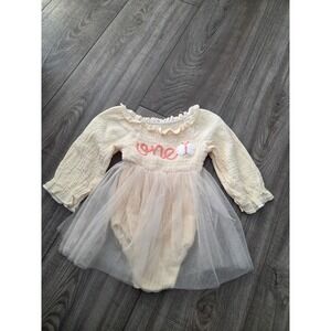 Boutique baby girl romper 9-12 mos